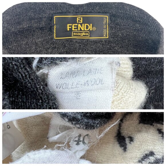 Fendi Zodiac Wool Cardigan - Picture 5 of 6
